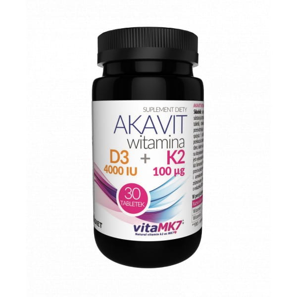Akavit Vitamina D3 4000 K2 100 30 comprimidos VITADIET