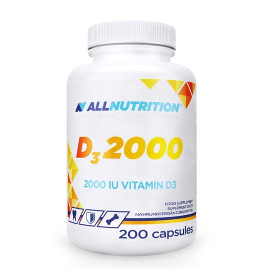 Vitamin D3 2000 200 K von ALLNUTRITION, Vitaminpräparat mit hochdosiertem Vitamin D3 gegen Immunsystem und Gesundheit