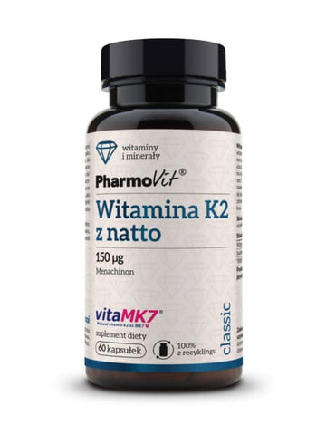 Vitamina K2 con Natto 60 cápsulas PHARMOVIT