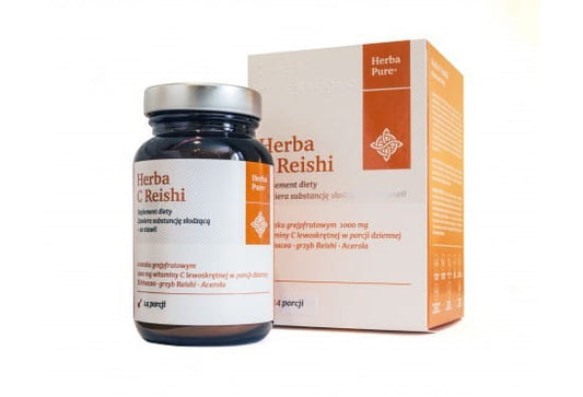 Herba C Reishi Pilzpräparat von Herbamedicus, 14 Portionen für Unterstützung des Immunsystems, in Dose.