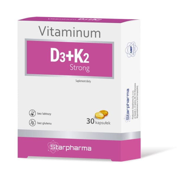 Vitaminum D3 + K2 fuerte 30 capsulas STARPHARMA