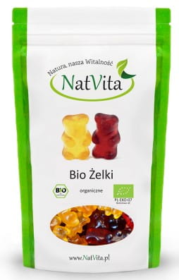 BIO gumové medvedíky bez želatíny 170g NATVITA