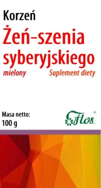 Sibirischer Ginseng, gemahlene Wurzel 100g FLOS - Biogo.de