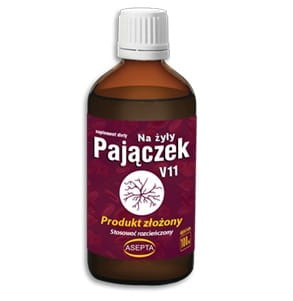 Pajączek v11 - kvapky na žily 100 ml ASEPTA