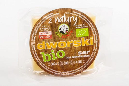 BIO-Gerichtskäse von EKO ŁUKTA, circa 200g, frischer und cremiger Käse in einer weißen Verpackung.