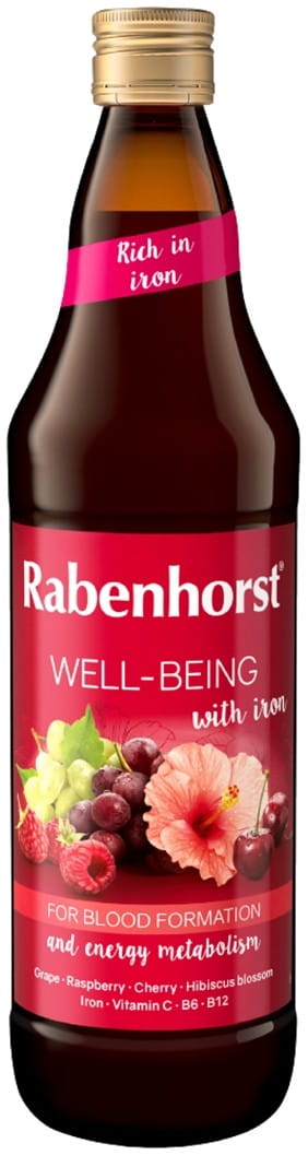 Jus multifruits avec fer et vitamines C B6 B12 750 ml - RABENHORST