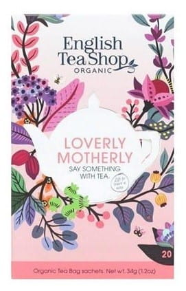 Bio-Teeset Muttertag mit 20 Teebeuteln à 1,7 g von ENGLISH TEA SHOP, ideal für Muttertag, aromatischer Kräuter- und Früchtetee