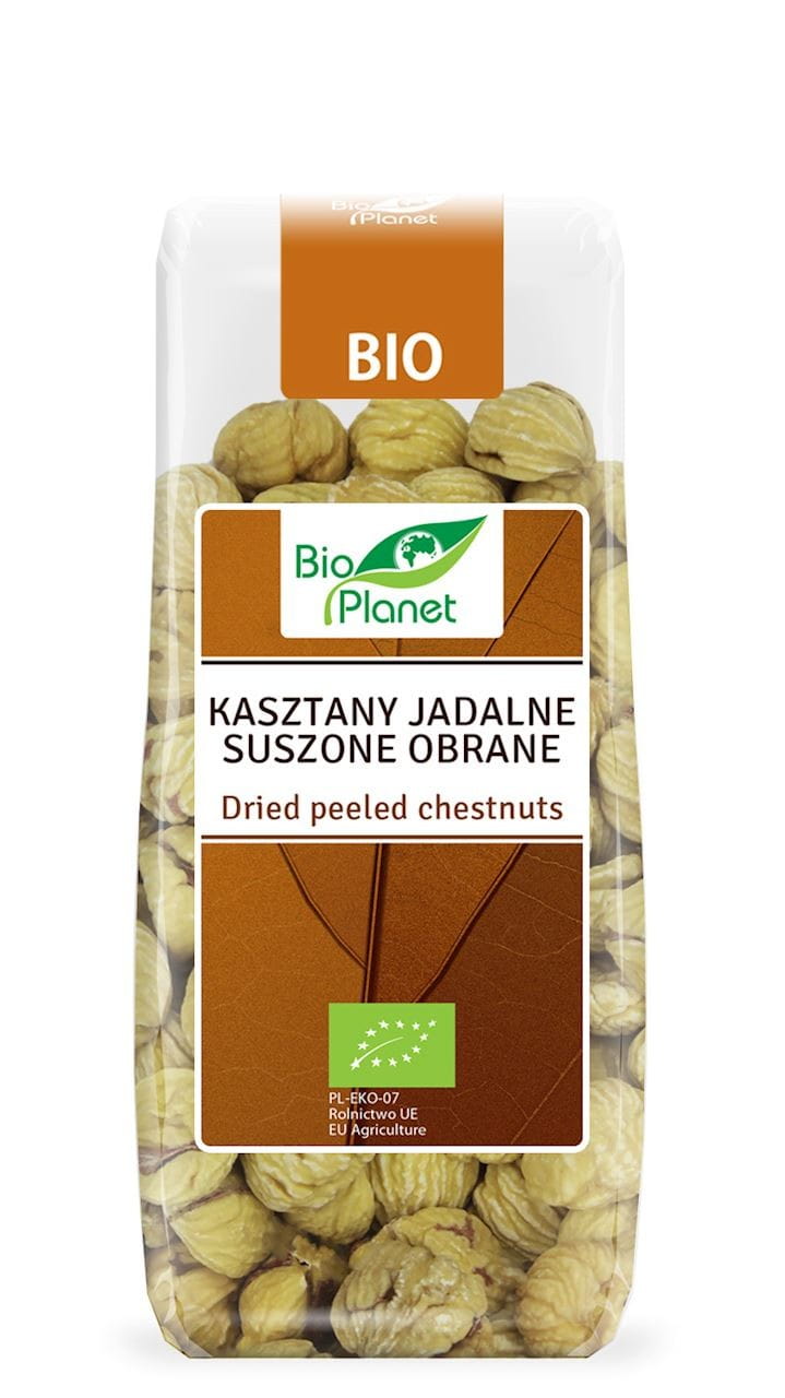 Castañas comestibles secas peladas BIO 200 g - BIO PLANET