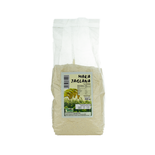 Hirsemehl von PRO NATURA in 400 g Packung, feines, helles Mehl aus Hirse für glutenfreie Rezepte und Backen.