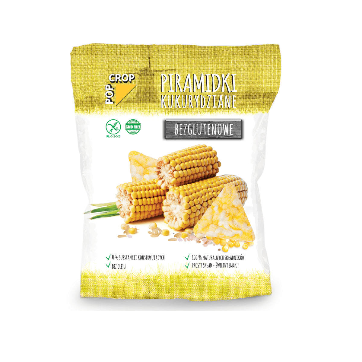 Glutenfreie Maispyramiden 80 g - POPCROP - Biogo.de