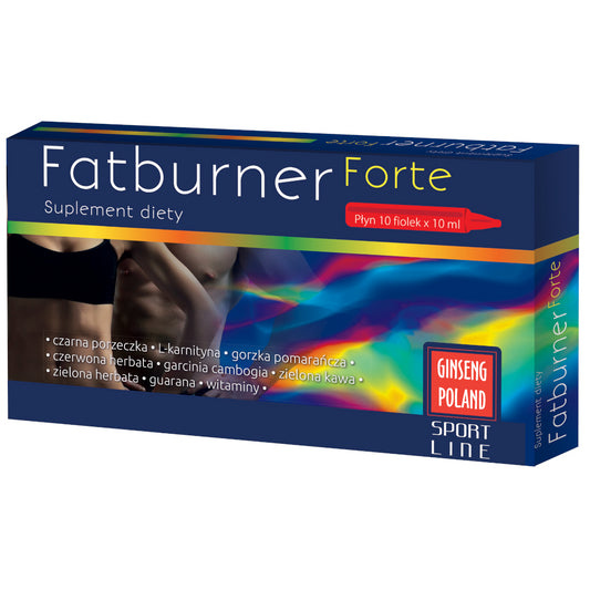 Fatburner FORTE liquid 10 Fläschchen x 10ml - GINSENG - Biogo.de