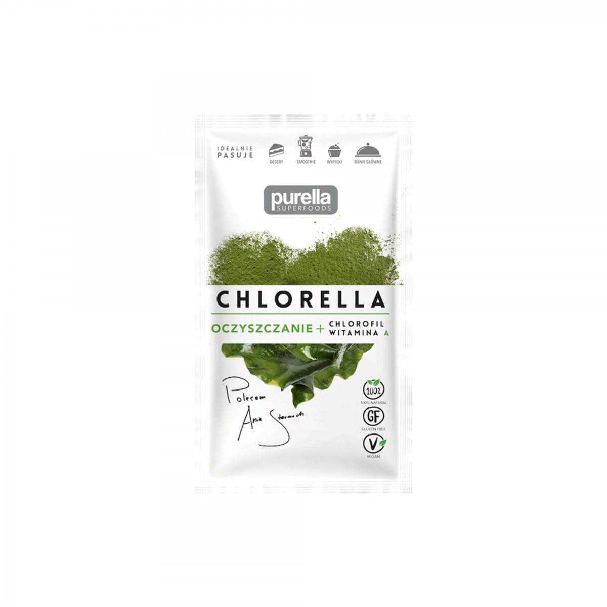 Chlorella Purificante Clorofila + Vitamina A 21g PURELLA FOOD