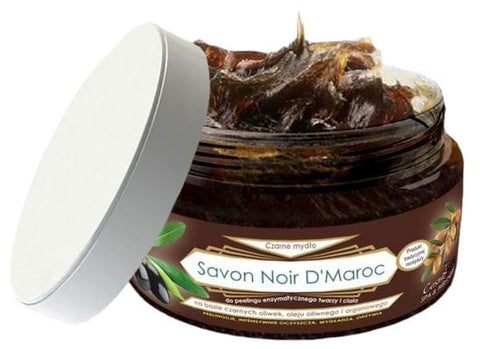 Schwarze Savon Noir Olivenseife mit Arganöl 100ml COSMOSPA