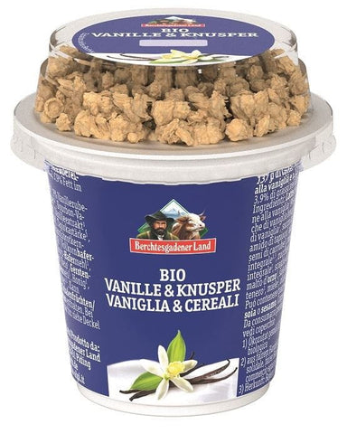 VANILKOVÝ JOGURT S CHRUVKAM MUSLI BIO 150 g - BERCHTESGADENER LAND