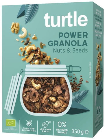 GRANOLA WITH NUTS AND SEEDS GLUTEN FREE ORGANIC 350 g - TURTLE