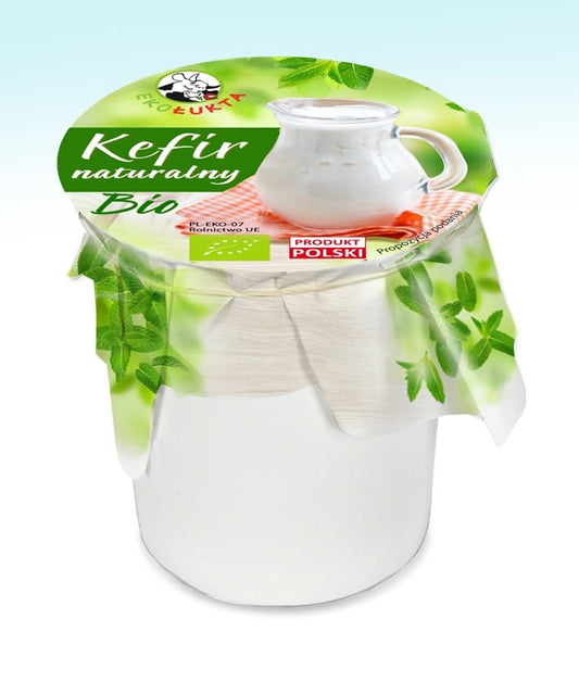 Biologischer KEFIR von EKO ŁUKTA in 300 g Packung, cremige Konsistenz, natürliche Fermentation, für gesunde Ernährung