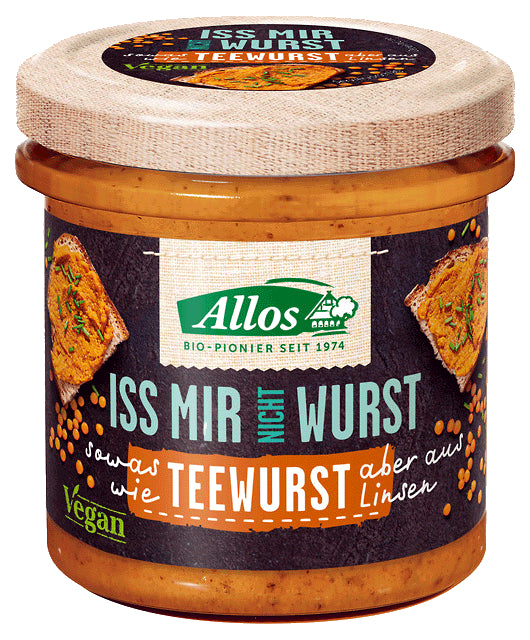 VEGAN PASTA A'LA SAUSAGE TEEWURST GLUTEN FREE ORGANIC 135 g - ALLOS