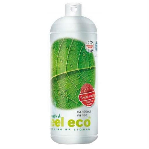 FEEL ECO Geschirrspülmittel für Obst und Gemüse, 1 Liter mit Himbeerduft, flüssige Reinigung für frisches Obst und Gemüse
