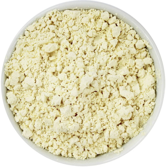 Bio Hühnermehl von BIO PLANET, 20 kg, rohes Tierfutter, feines Hühnermehl für nachhaltige Tierernährung, visuell im Eimer.