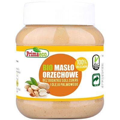 Erdnusscreme ohne Zusatz von Salz und Zucker BIO 360 g - PRIMAECO Hover Image