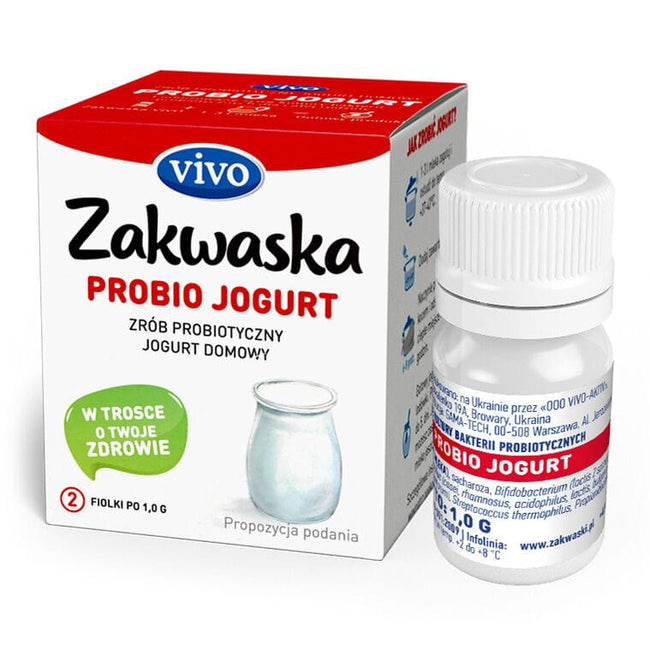 Hausgemachter Joghurt proBIO Joghurt lebende Bakterienkulturen Probiotische Packung 2 x 1g QUELLE VIVO Hover Image
