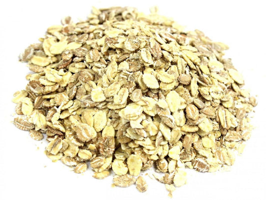 Vorrat an Bio-Getreideflocken aus Dinkel, Hafer, Gerste und Roggen, 25 kg, von BIO PLANET in einer großen Verpackung