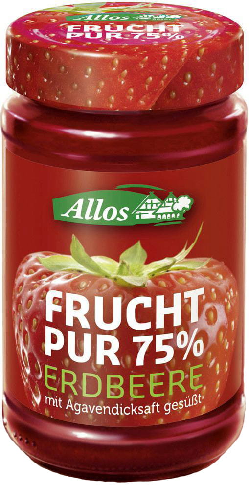 Erdbeermousse (75% Frucht) BIO 250 g - ALLOS Hover Image