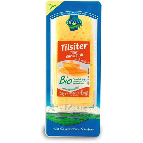 Tilsiter-Käse (Tylicz), Scheiben BIO 125 g - OMA