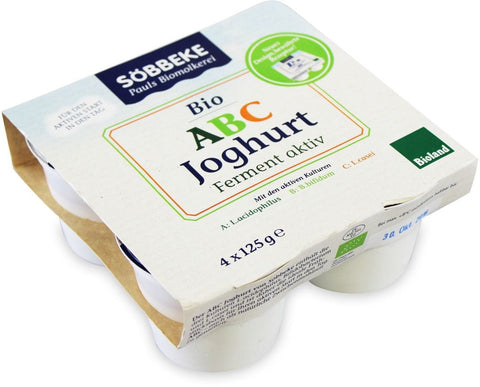 Probiotischer Joghurt abc BIO 4 x125 g - SOBBEKE
