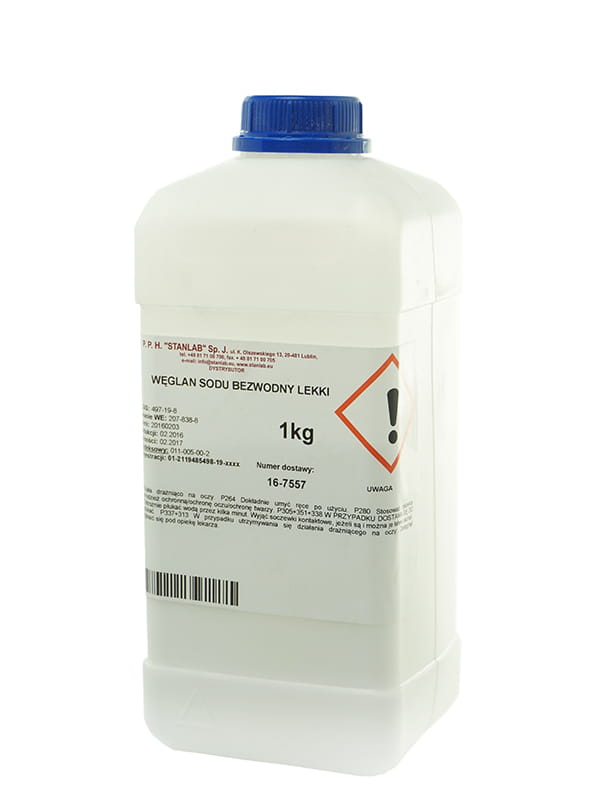 Kalziniertes Soda, Natriumcarbonat, leicht wasserfrei 1kg STANLAB Hover Image