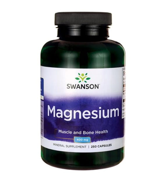 Magnesium Magnesium Magnesiumoxid 200 mg 250 Kapseln SWANSON Gambar utama produk