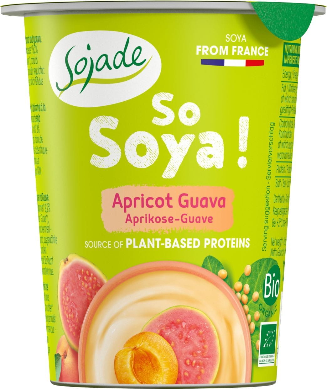 Aprikose Sojaprodukt - Guave glutenfrei BIO 125 g - SOJADE Imagem principal do produto