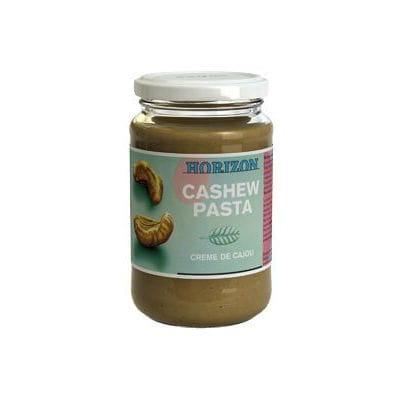Bio-Cashewcreme aus gerösteten Cashewnüssen von HORIZON, cremige Nussbutter in 350 g Glas, ideal für Brot und Desserts