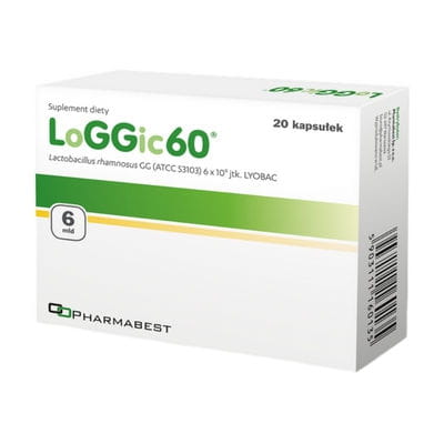 Loggic60 Lactobacillus rhamnosus gg 6bn 20 Kapseln PHARMABEST Imagen principal del producto