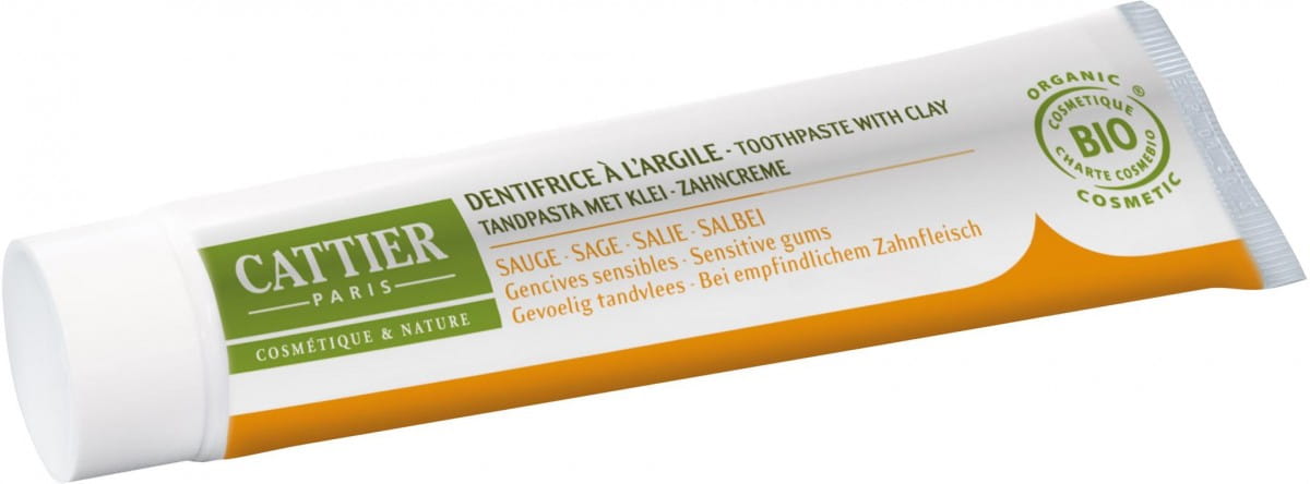 Remineralisierende Zahnpasta mit Tonerde und Salbei EKO 75ml - CATTIER