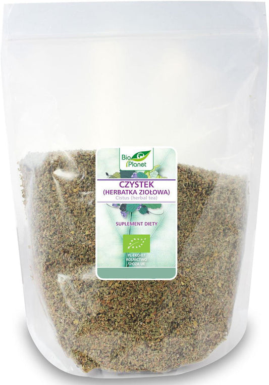 Bio Zistrose Kräutertee in 1 kg Packung von BIO PLANET, getrocknete Blätter und Blüten für aromatischen Tee.
