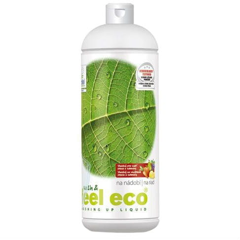 FEEL ECO Geschirrspülmittel für Obst und Gemüse, 1 Liter Flasche, umweltfreundliche Reinigung für frische Lebensmittel