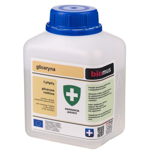 Pflanzliches Glycerin 500g BIOMUS Huvudsaklig produktbild