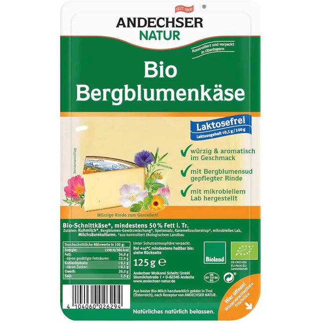 Bergblumenkäse in Scheiben 50% BIO 125 g ANDECHSER NATUR Hover Image