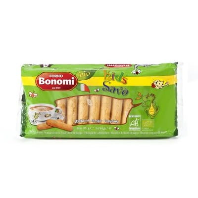 Bio-Kekse für Kinder von BONOMI, 200 g, frisch gebackene Kekse in einer bunten Verpackung, ideal für kleine Genießer