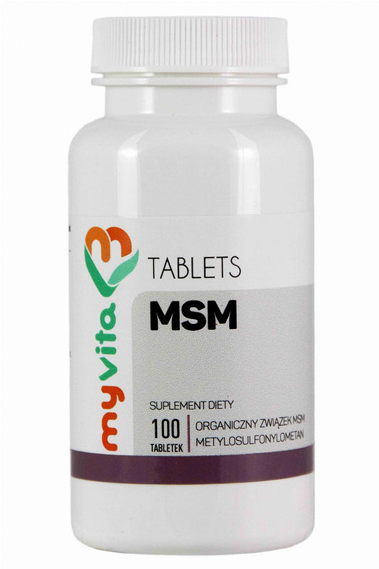 MSM organische Schwefelverbindung 500mg 100 Tabletten MYVITA