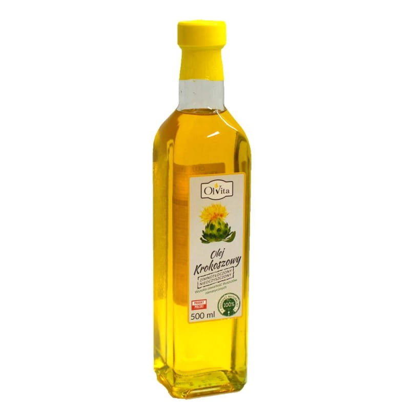 Safloröl aus Saflor, kaltgepresst und roh 500ml OLVITA Hlavní obrázek produktu