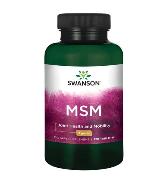 Organischer Schwefel MSM Methylsulfonylmethan Truflex 1500 mg 120 Tabletten SWANSON Imagem principal do produto
