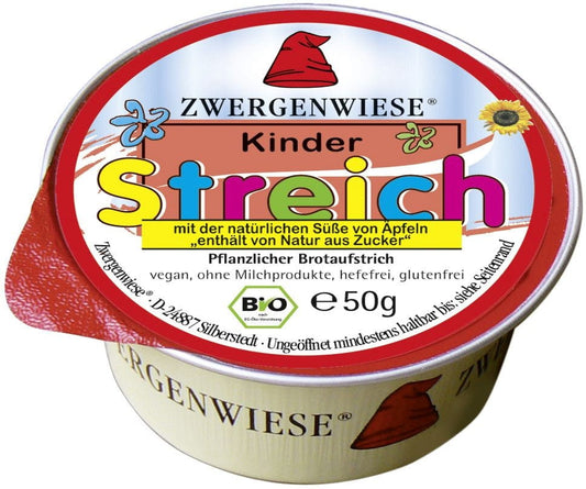 Bio Sonnenblumenpaste für Kinder von ZWERGENWIESE, glutenfrei, 50 g, cremige Textur, naturbelassen, ideal für kleine Kinder.