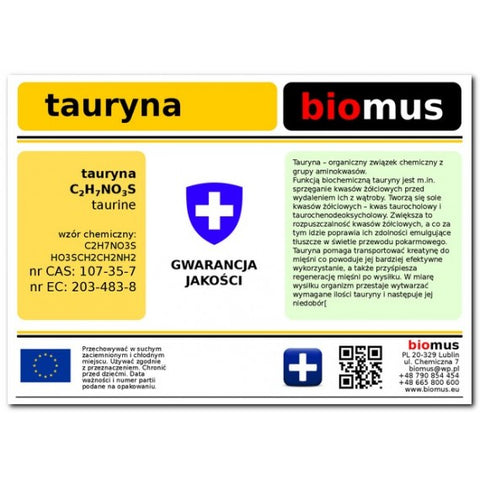 Taurin 5kg BIOMUS