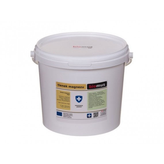 Magnesiumoxid. Geröstete Magnesia 87% WEISS 5kg BIOMUS Imagen principal del producto